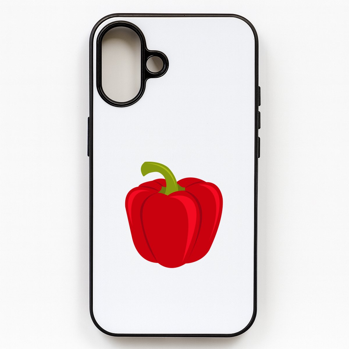 Hacebo® - Rode Paprika telefoonhoesje - Groente - Groente liefhebbers - telefoonhoesjes - paprika - vruchtgroente - puntpaprika - hoesje geschikt voor iPhone 16