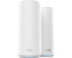 NETGEAR Orbi RBE872 – Mesh WiFi – WiFi 7 – 21000 Mbps – Tri-Band – 2-Pack – Wit