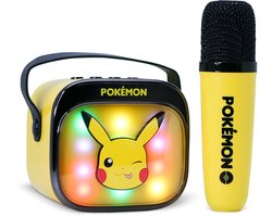Pokémon - Ensemble karaoké PopSing - Enceinte Bluetooth avec microphone sans fil - Éclairage LED