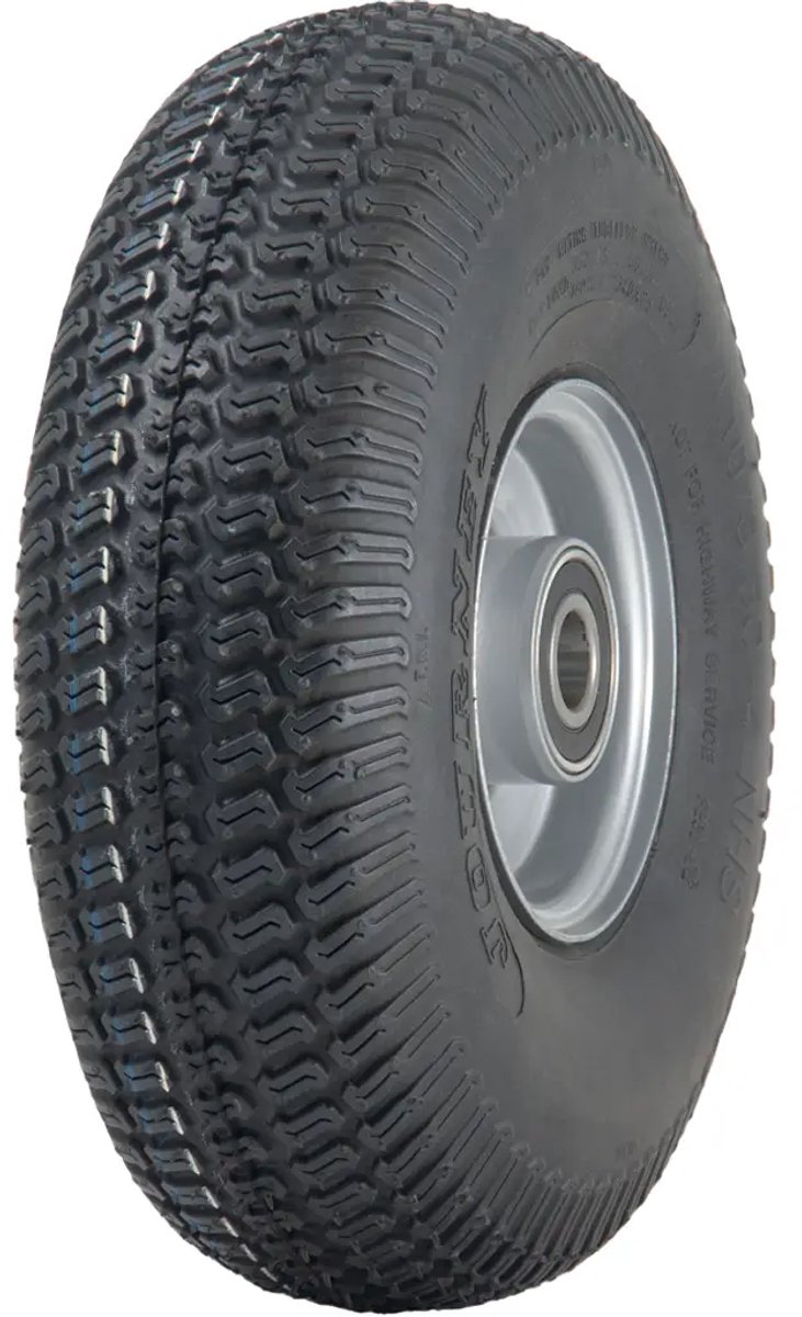 4.10/3.50-4 Grasmaaierband met stalen velg, 4-laags, P332, 20 mm lagers, draagvermogen 160 kg