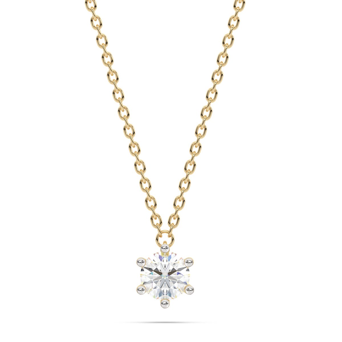 Diam Addict Halskette 585 Gelbgold mit im Labor gezüchtetem Diamanten