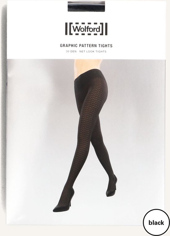 Wolford Graphic Pattern Collants Bas Femme - Zwart - Taille S