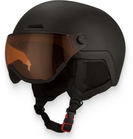 Casco, SP-2 Photomatic skihelm met vizier unisex Black zwart