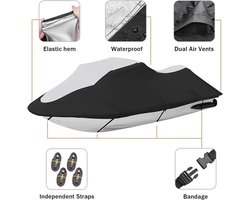 Allecto plus - Waterdichte Aanhangwagenhoes voor Jet Ski - 3 Zits - Heavy Duty - UV-bestendig - Geschikt voor Yamaha Sea-Doo Kawasaki - 135"