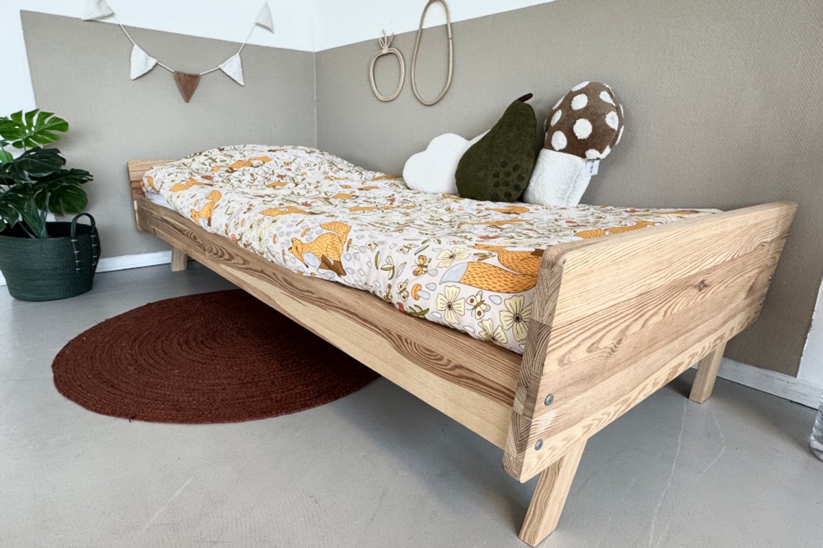 Rockwood® Montessori Bed Emma inclusief montage antraciet wash