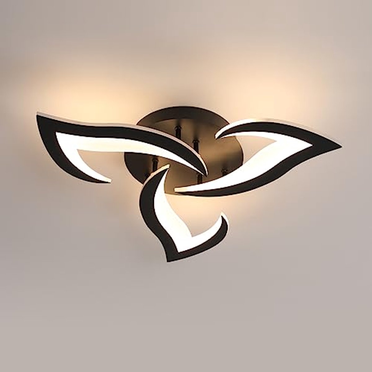 Moderne plafondlamp met bloemblaadjesdesign - 36W, 4000lm, warm licht voor slaapkamer, woo