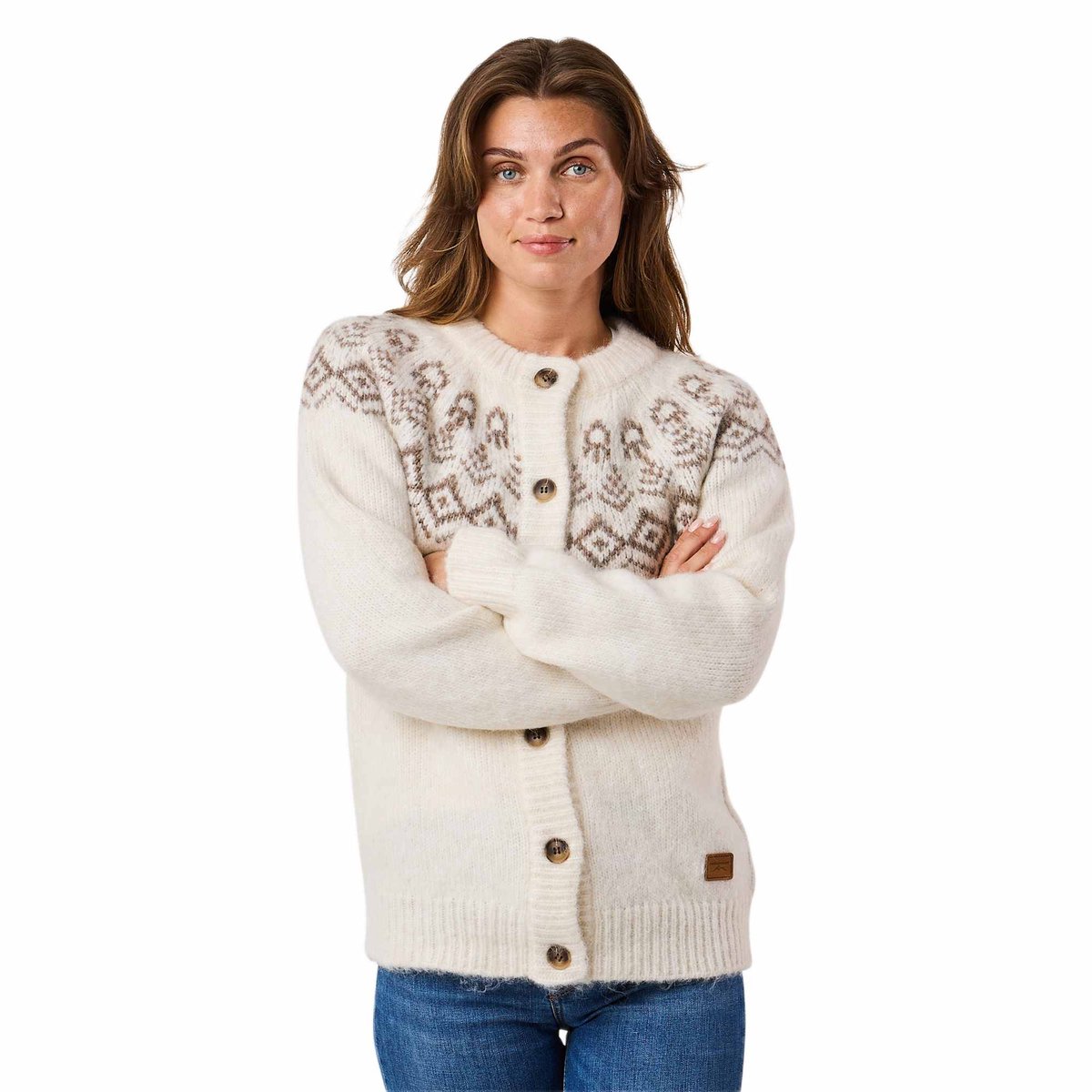 Swedemount Lofoten wollen gebreide cardigan voor dames – Maat 44