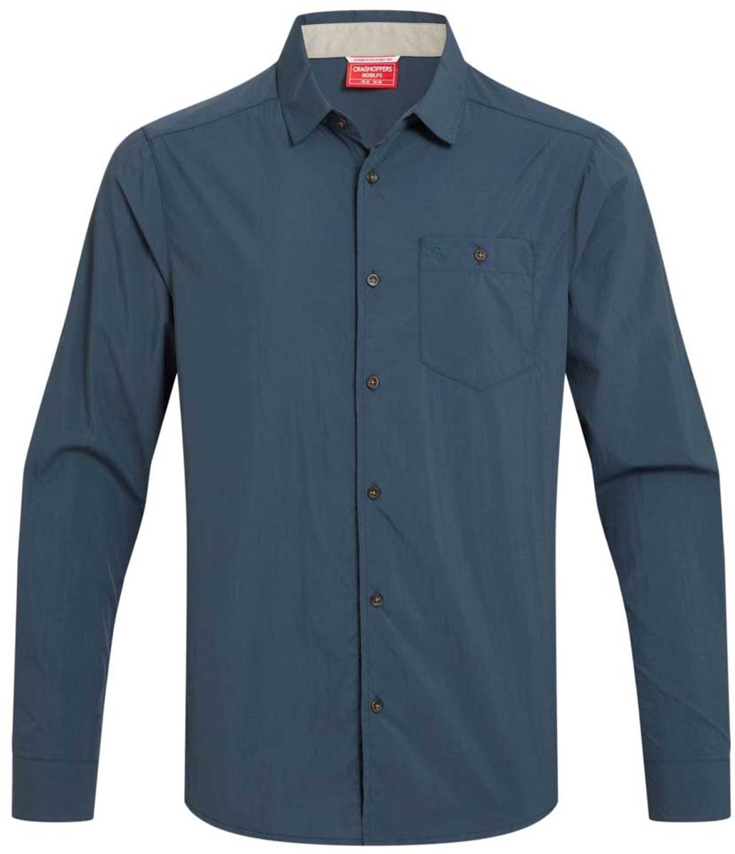 Craghoppers Nosilife Nuoro Ii Overhemd Met Lange Mouwen Blauw S Man