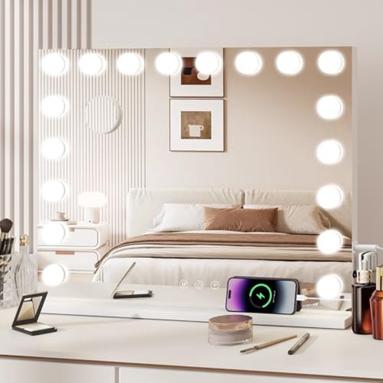 Cosmetische Spiegel met LED-Verlichting, Make-upspiegel met Niet