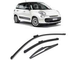 Ruitenwisserbladen voor en achter, zachte rubberen voorruit regenborstels, vervanging auto 500 500C 500L, 2009-2023, kopen.