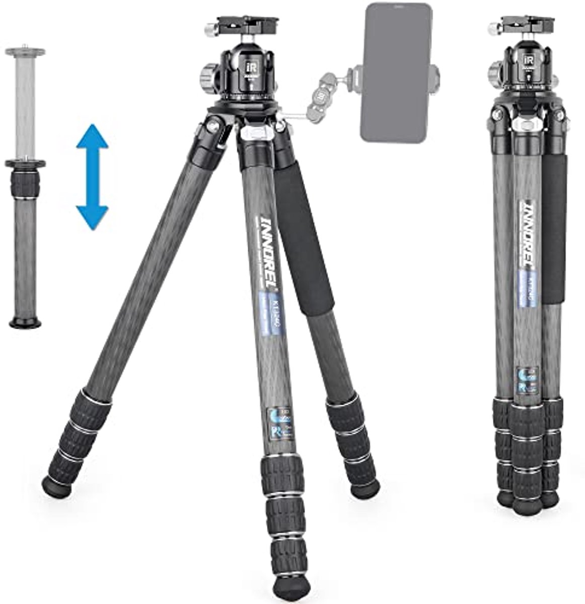 Professioneel Compact Reisstatief voor DSLR Camera - Draagbaar en Stevig