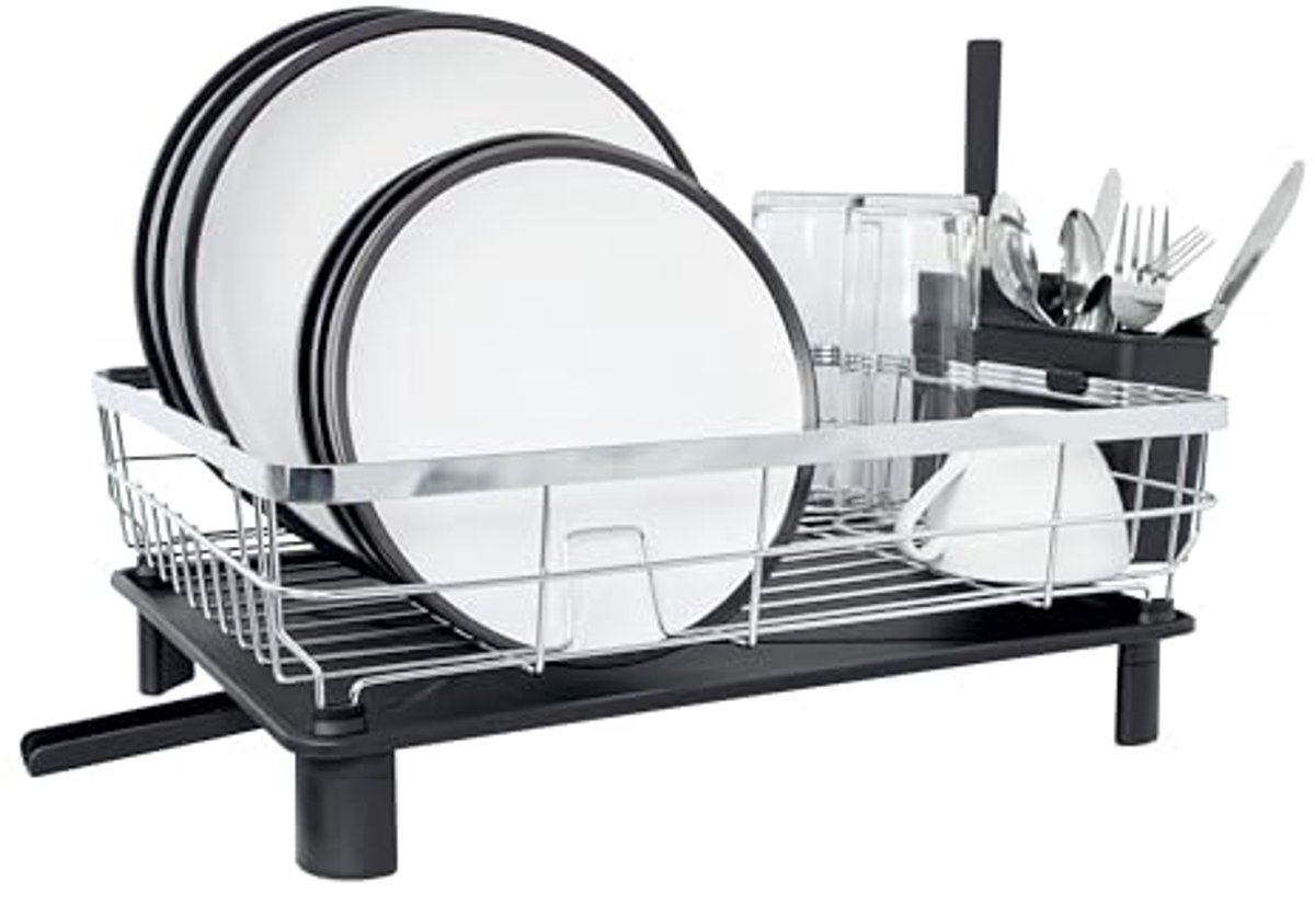 Afdruiprek met Aftapkraan en Afneembare Bestekhouder - Ruimtebesparend en Duurzaam Design voor de Keuken