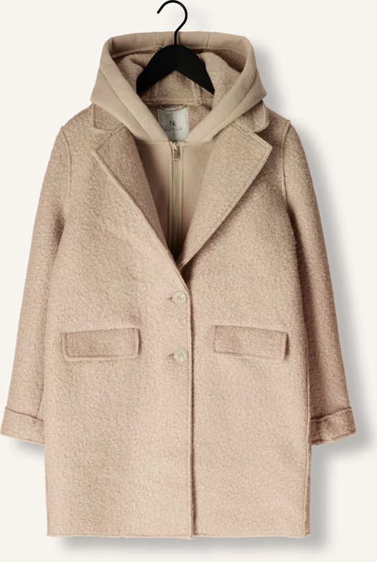 NUKUS Inna Jacket Boucle Jassen Dames - Winterjas - Beige - Maat XXL