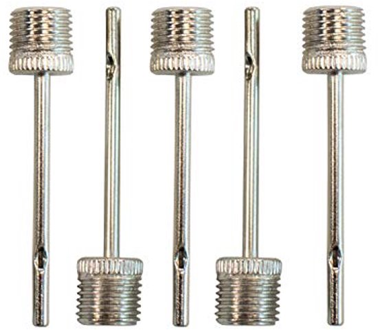 Ballenpomp Naalden Set van 5 - Voor Voetballen, Rugbyballen, Volleybal, Netballen en Basketbal