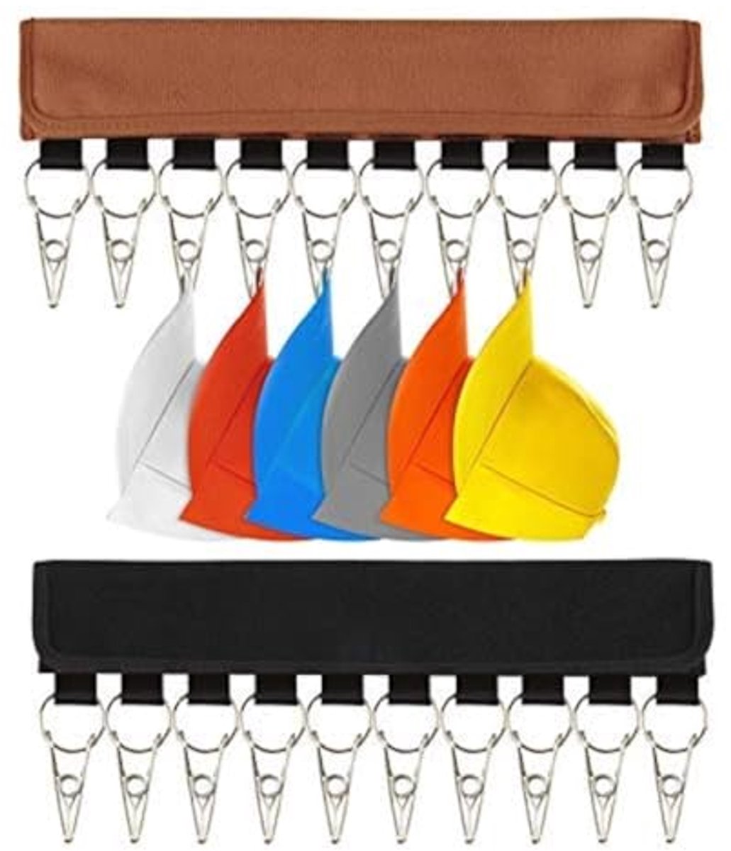Hoed Organizer Kledinghangers - Draagbare Hoedenrekken met Clips voor Kledingkast