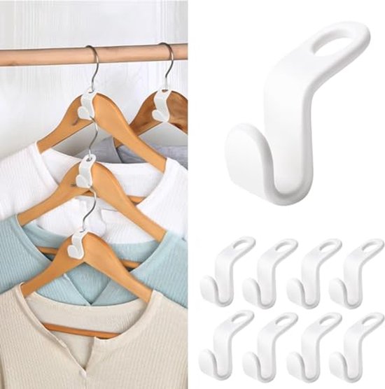 Relaxdays pearl coat hangers for women shirts and dresses with trouser rail 16 inch plastic clothes hanger white