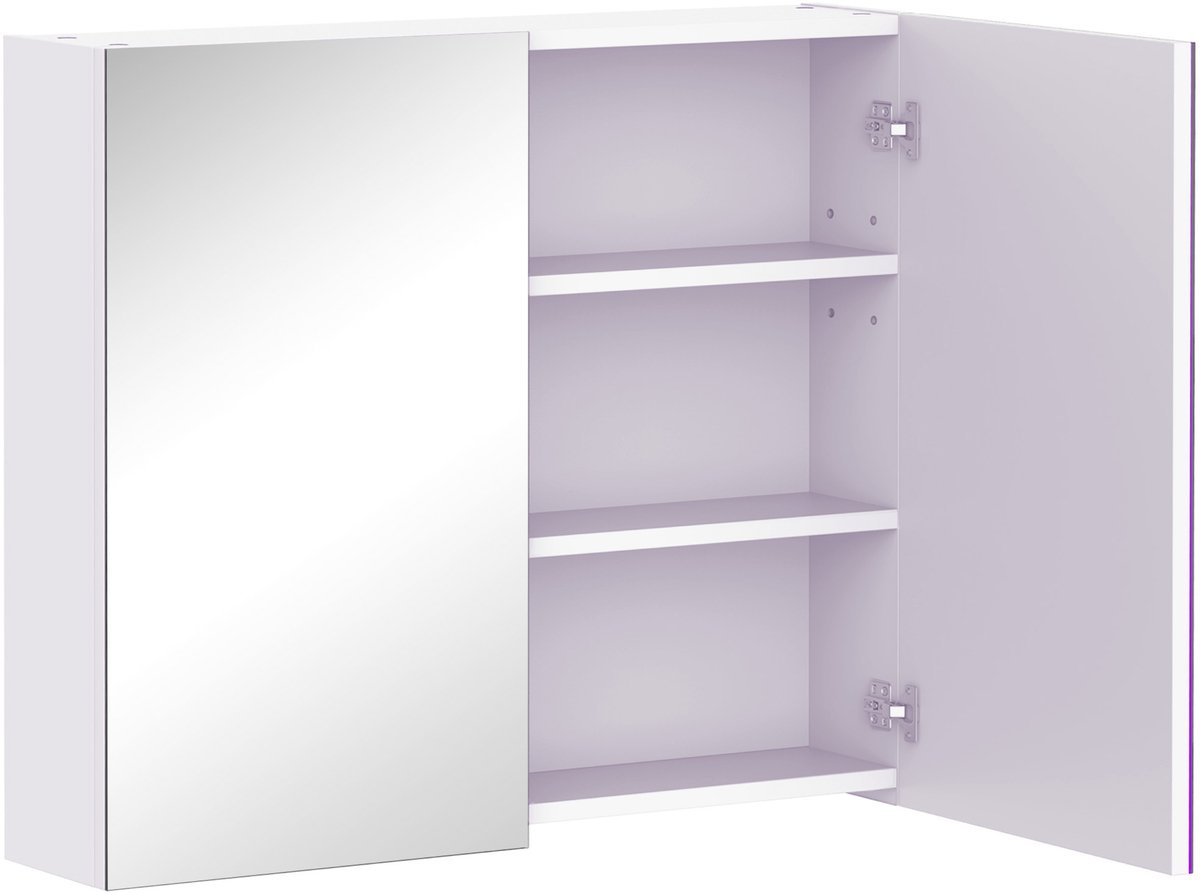 HOMCOM-Spiegelkast-MDF-70x15x60cm-Wit
