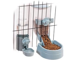 Konijnenkooi Voer- en Waterbakset - Kleine Dierenbakken voor Konijnen, Fretten, Katten, Vogels