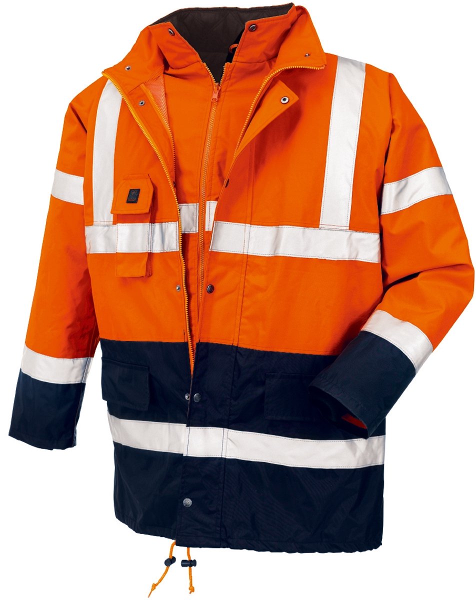 Werkjas Calgary- veiligheidsjas oranje maat XL L M