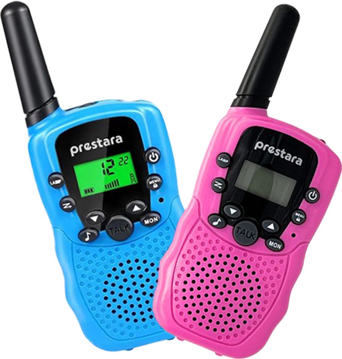 Walkie Talkie Set Oplaadbaar met Zaklamp – Incl. Accu – Voor Kinderen Roze & Blauw