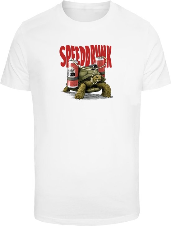 Mister Tee - T-shirt Speeddrunk pour hommes - XS - Wit