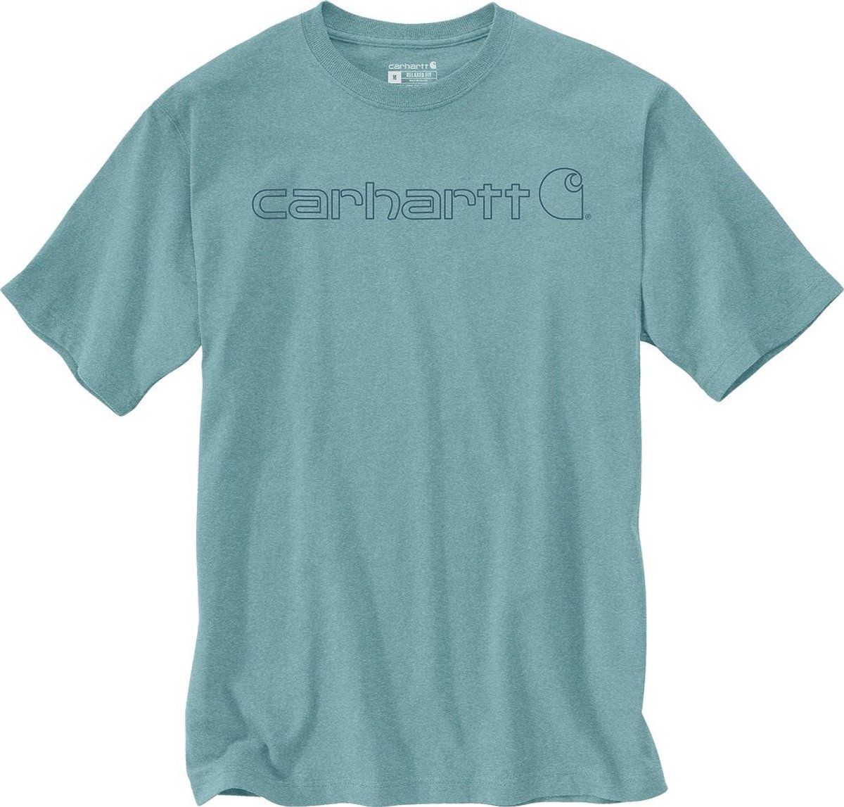 Carhartt Core Logo T-Shirt S/S 103361 Summer Heather-XS Blauw