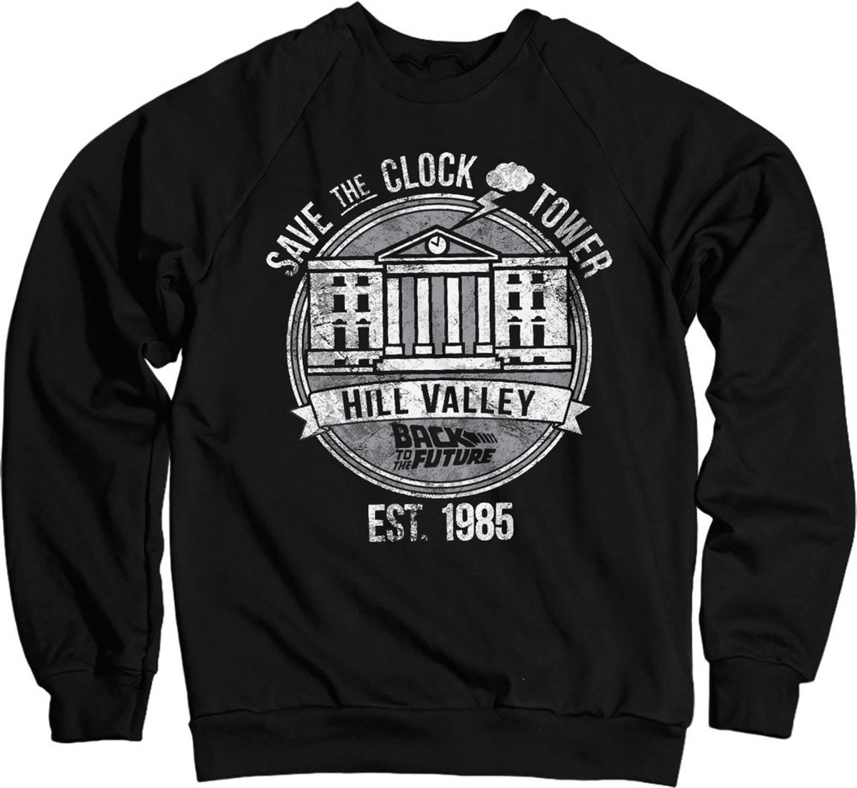 Back To The Future Sweater/trui -L- Save The Clock Tower Zwart