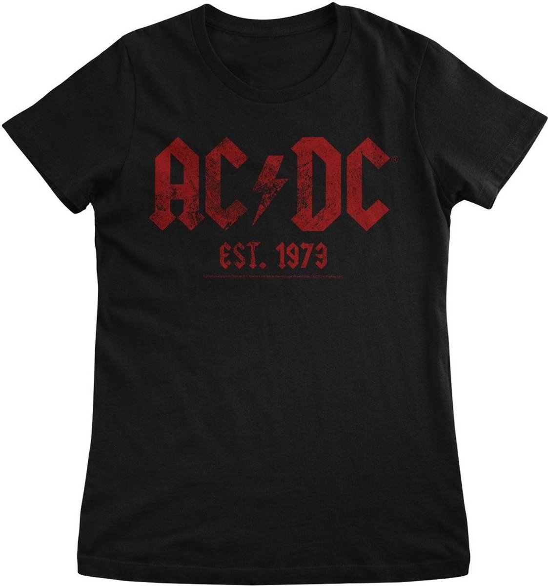 AC/DC Dames vintage T-shirt uit 1979, Girly PS-5-ACDC003-H55-1