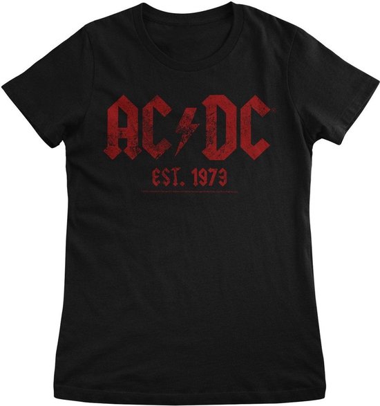 AC/DC Damen Vintage 1979 Girly Tee PS-5-ACDC003-H55-1 Black-S | bol
