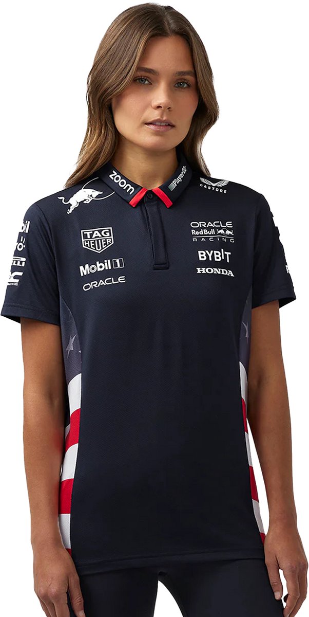 Dames - USA Replica Team Polo 2024 - Red Bull Racing L - Max Verstappen
