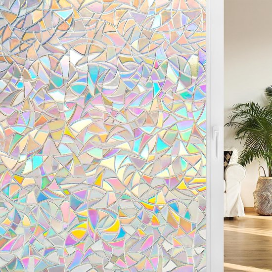 dktie Raamfolie, privacyfolie, kleurrijke decoratieve raamfolie