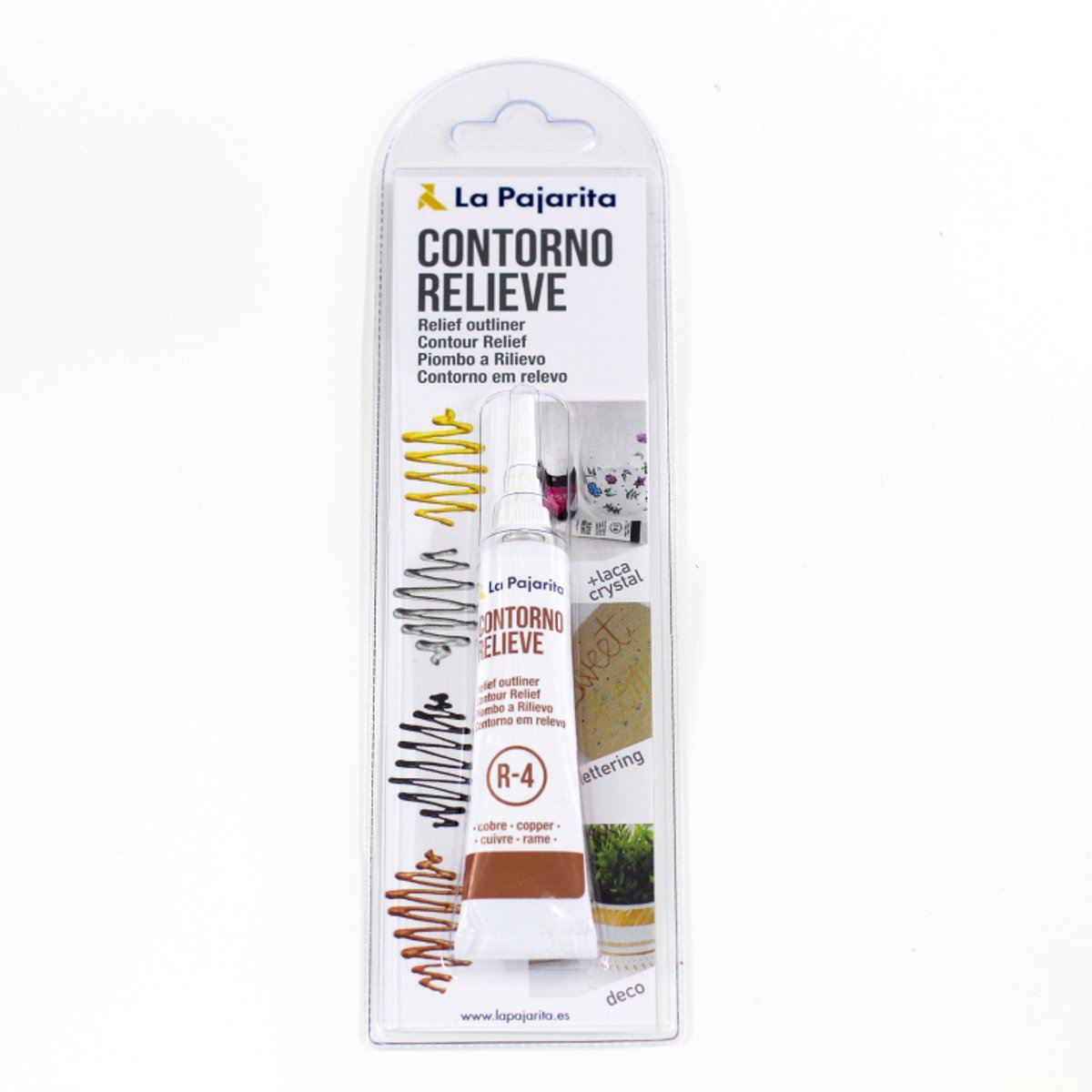 La Pajarita Reliëf Outliner Koper 20ml