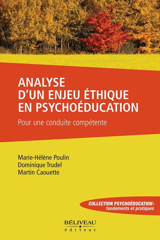 Analyse d’un enjeu éthique en psychoéducation - cover