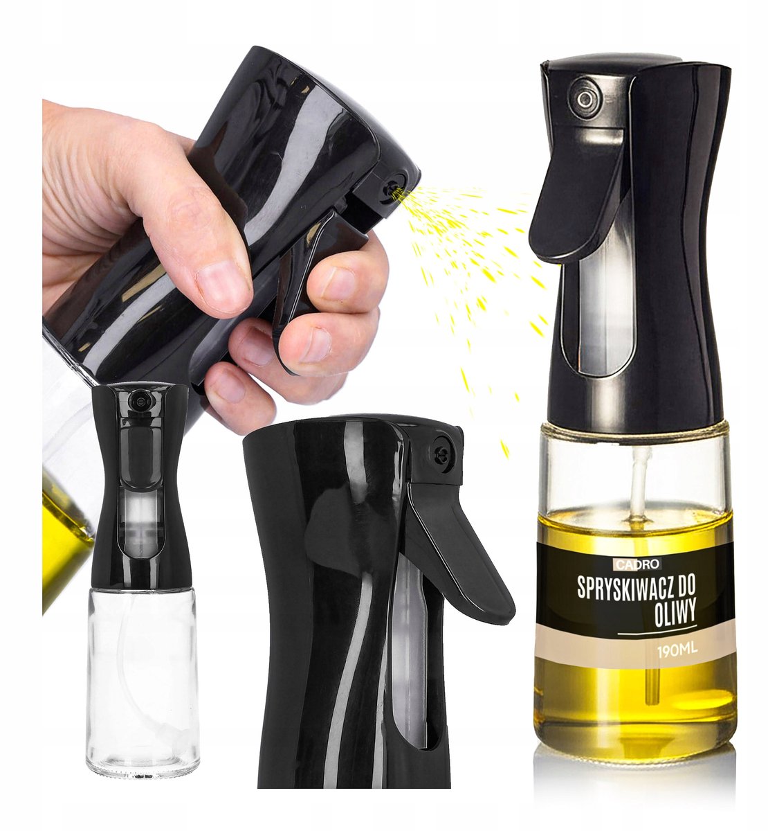 Glazen Olie & Azijn Sprayfles - Precisie Dispenser voor Keuken