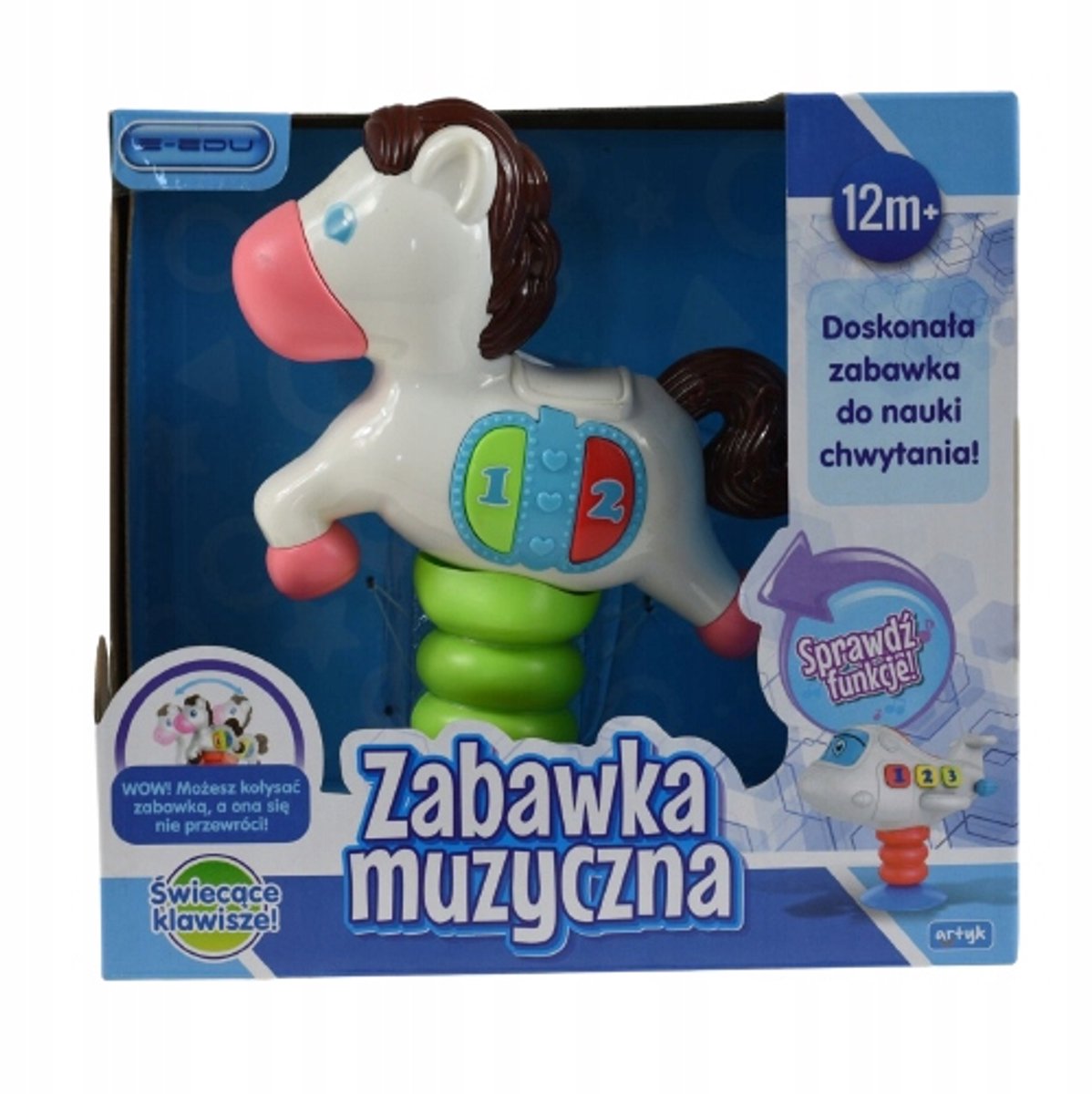 Muzikaal Vlieg- of Paardenspeelgoed met Licht & Geluid (12m+)