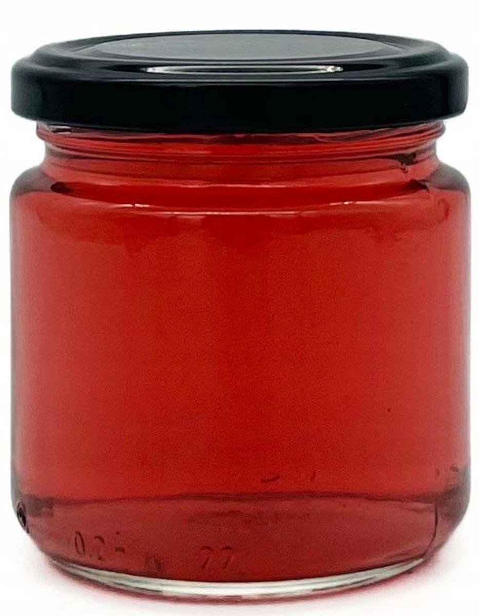 12x Glazen Potten 200ml met Deksel (Ø66mm) voor Honing, Jam, Paté