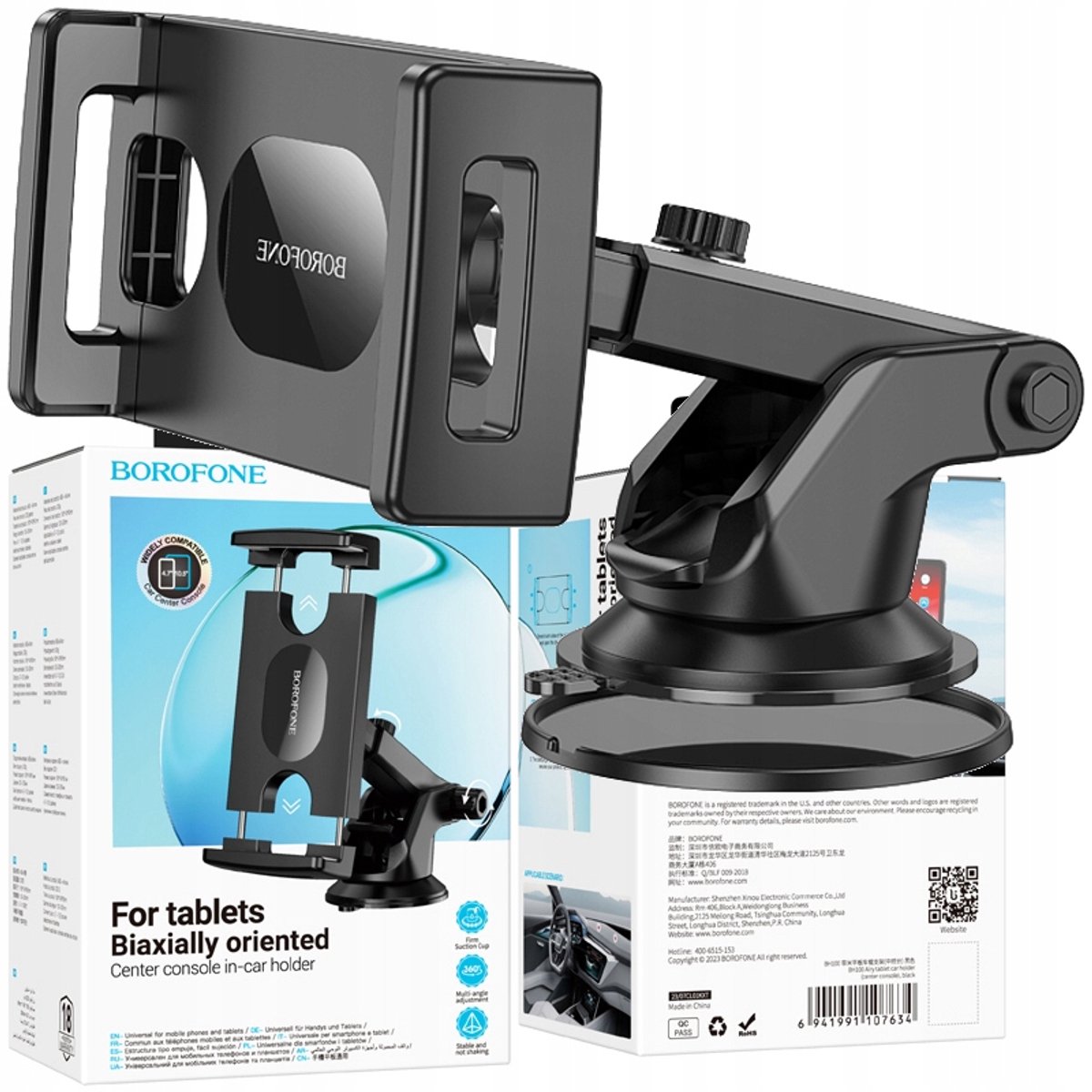 Borofone BH100 Luchtige Universele Klemhouder Telefoon Tablet Auto