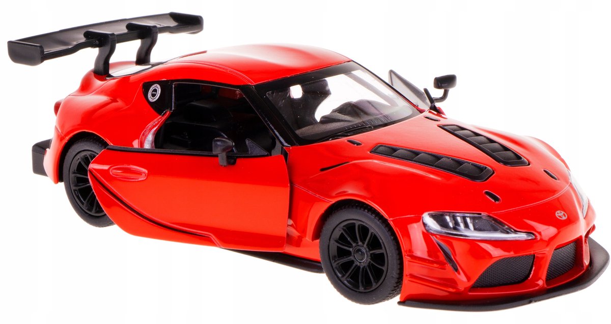Toyota GR Supra Racing Model Auto Metaal 1:36 Kinsmart Rood