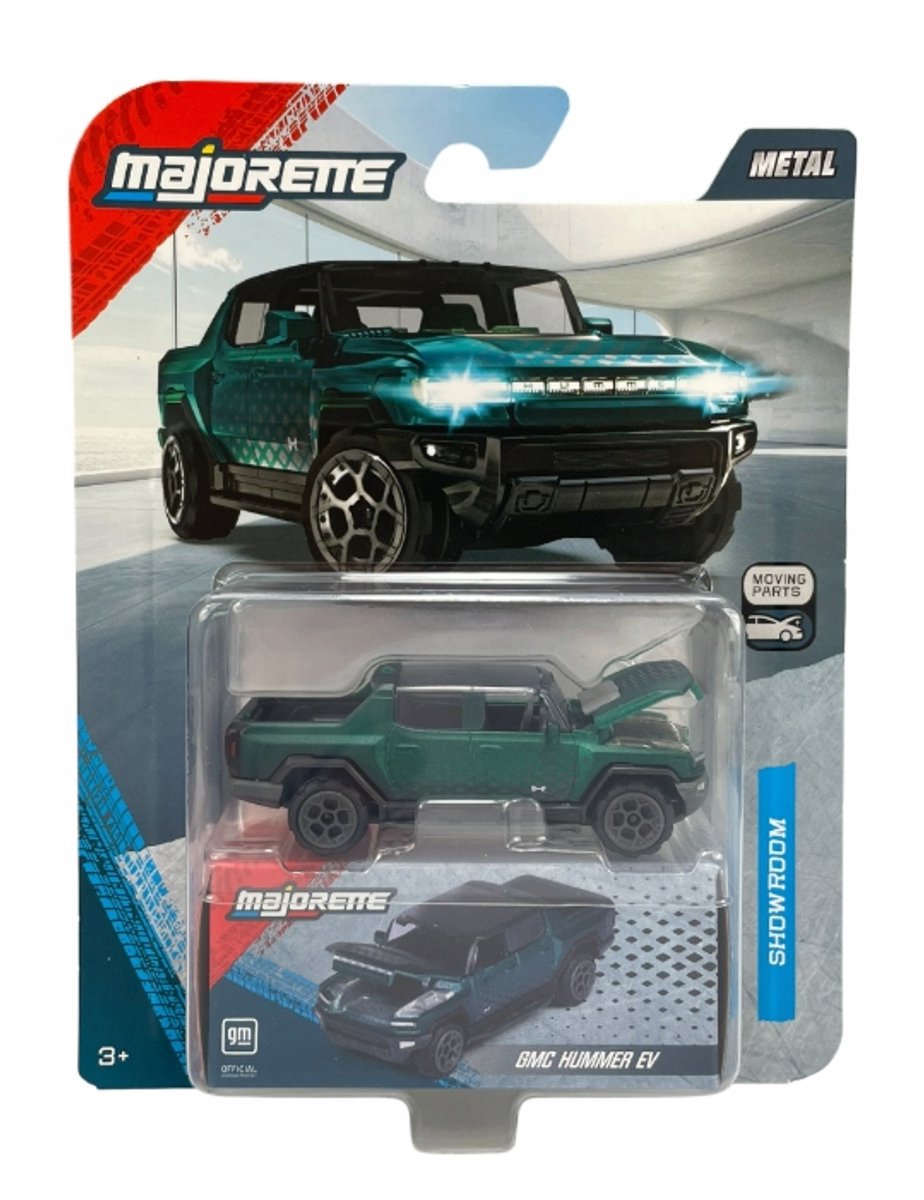 Majorette GMC Hummer EV Groen Metaal 1:64 Model Auto Nieuw
