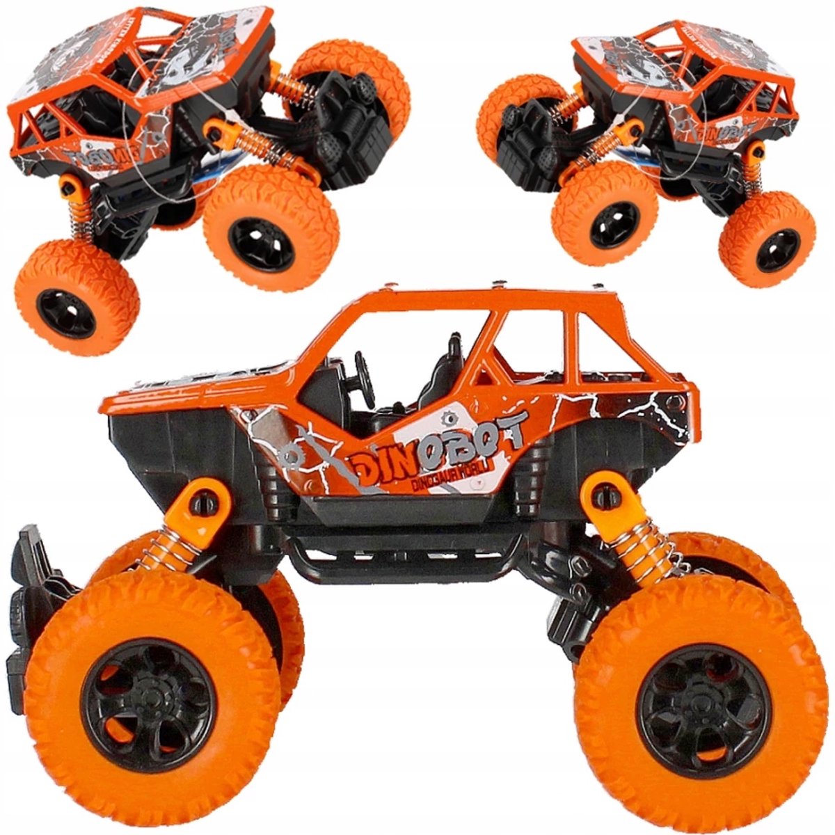 Off-road Dino Auto op Batterijen met Geluid & Licht