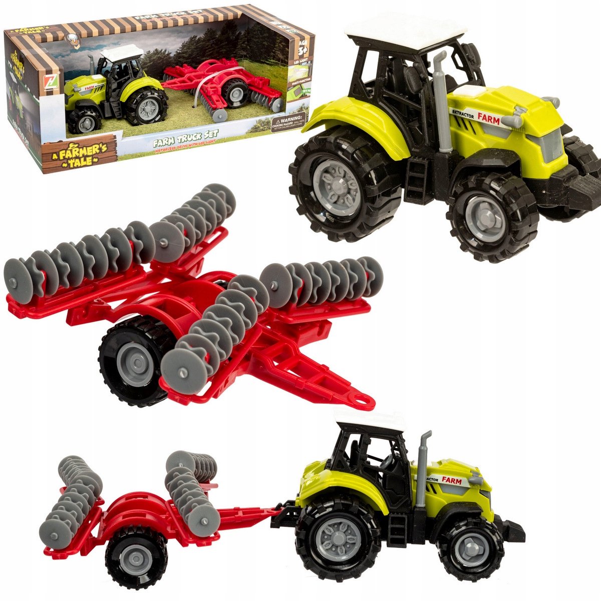 Speeltraktor met Aanhanger - Geluid & Licht - 3 Jaar+