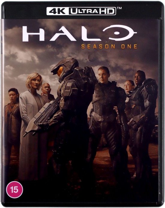 Halo Season One 4K UHD Blu-ray met Master Chief en team. Inclusief 7 kaarten en 5 uur extra's.