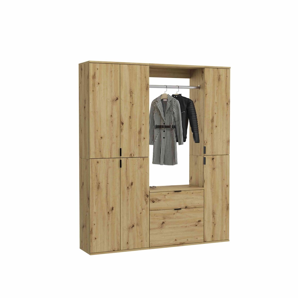 Furnilux Garderobeset Projekt X - 152x193x34cm Eiken Artisan