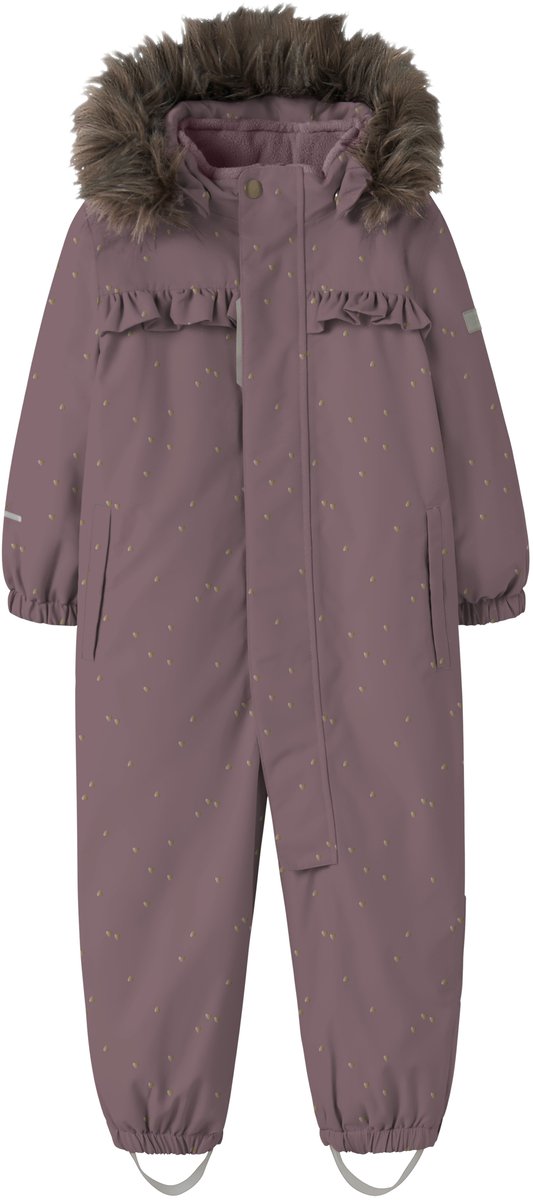 NAME IT NMFSNOW10 SUIT FRILL GLITTER FO Meisjes Ski jassen Wistful Mauve