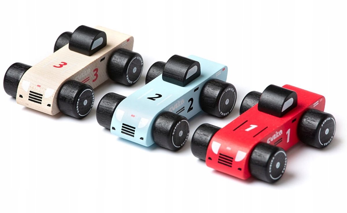 Educatief Speelgoed van Cubika Houten Raceauto