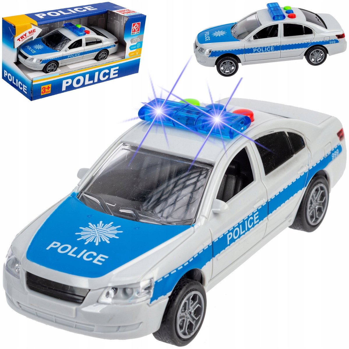 Politiewagen met Licht en Geluid - Kinder Speelgoed