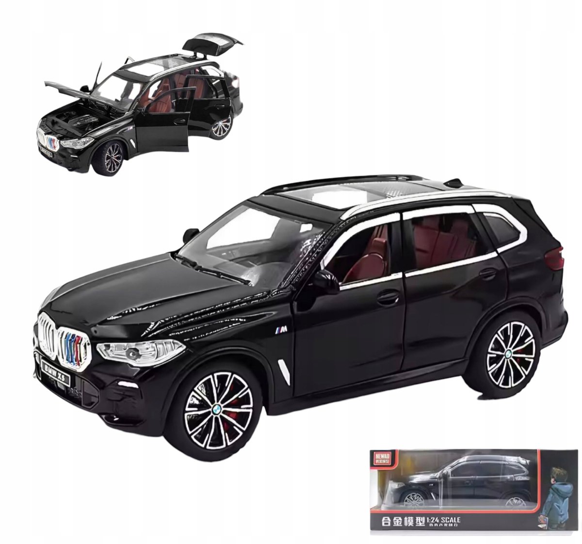 BMW X5 Model Auto 1:24 - LED Verlichting, Geluid, Metaal