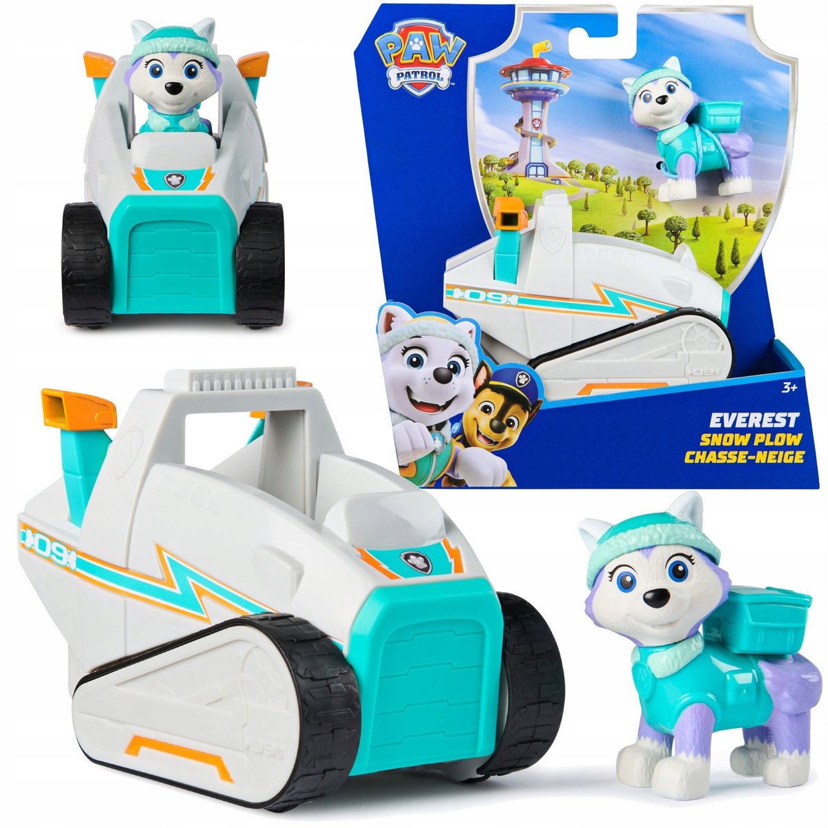 Psi Patrol Everest Sneeuwscooter met Figuur
