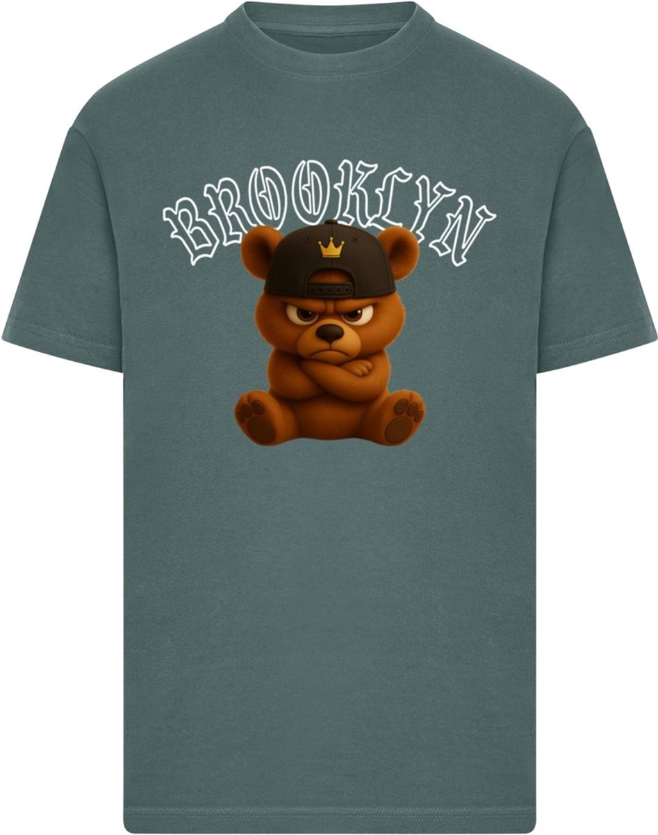 Mister Tee Brooklyn Born Legend Heren Tshirt XL Donkergroen