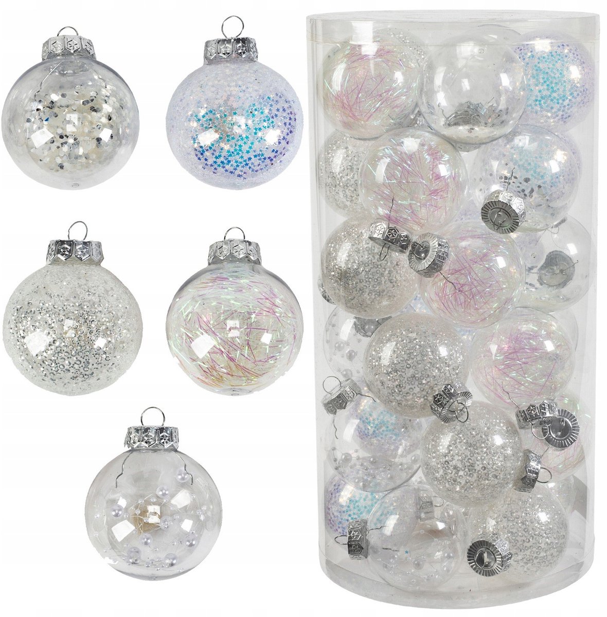 Kerstballen Transparant Set 20 stuks - Onbreekbaar